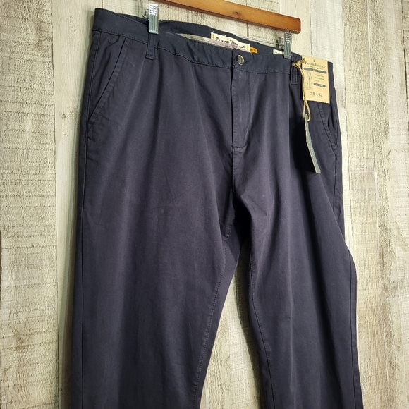 Tailor Vintage Navy Blue Mens Pants. 38x32. Stretch. Cotton Blend - Picture 3 of 16